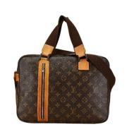 Pre-owned Canvas handbags Louis Vuitton Vintage , Brown , Dames