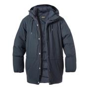 Donkerblauwe Outerwear Jas Hugo Boss , Blue , Heren