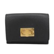 Pre-owned Leather wallets Fendi Vintage , Black , Dames