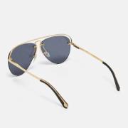 Pre-owned Metal sunglasses Louis Vuitton Vintage , Black , Heren