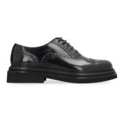 Klassieke Leren Brogue Veterschoenen Dolce & Gabbana , Black , Heren