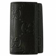 Pre-owned Leather key-holders Gucci Vintage , Black , Dames