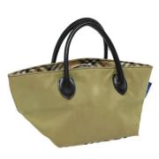 Pre-owned Nylon handbags Burberry Vintage , Beige , Dames