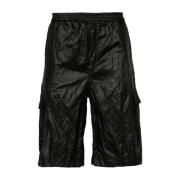 Zwarte Shorts voor Mannen 44 Label Group , Black , Heren