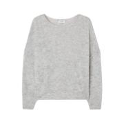 Round-neck Knitwear American Vintage , Gray , Dames