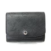 Pre-owned Leather wallets Louis Vuitton Vintage , Black , Dames