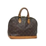 Pre-owned Canvas handbags Louis Vuitton Vintage , Brown , Dames