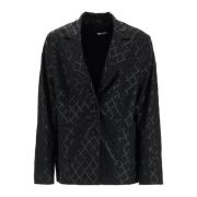 Diamant Paillet Oversized Blazer Rotate Birger Christensen , Black , D...