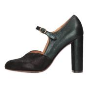 Met Hak Zwart Chie Mihara , Black , Dames