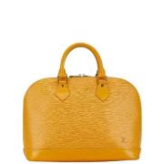 Pre-owned Leather handbags Louis Vuitton Vintage , Yellow , Dames