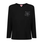 Zwarte Constellatie Longsleeve T-shirt Kenzo , Black , Heren