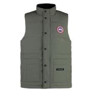 Groene Gewatteerde Mouwloze Gilet Canada Goose , Green , Heren