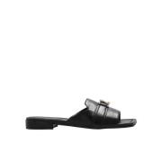 Platte Sandalen Nako Stijl Jimmy Choo , Black , Dames