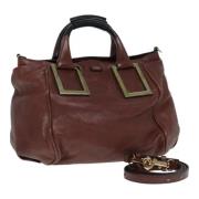 Pre-owned Leather handbags Chloé Pre-owned , Brown , Dames