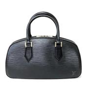 Pre-owned Leather handbags Louis Vuitton Vintage , Black , Dames