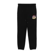 Zwarte Jersey Broek met Elastische Tailleband Iceberg , Black , Heren