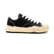 Zwarte Sneakers met Dikke Rubberen Zool Maison Margiela , Black , Here...