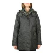 Katoenen Waxjas Barbour , Green , Dames