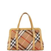 Pre-owned Canvas handbags Burberry Vintage , Beige , Dames