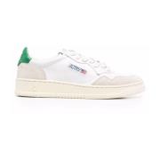 Logo Zij Sneakers met Geperforeerde Details Autry , White , Heren