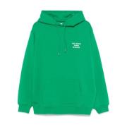 Groene hoodie met logo borduursel Drole de Monsieur , Green , Heren