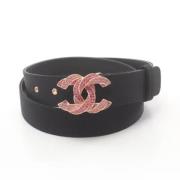 Pre-owned Fabric belts Chanel Vintage , Black , Dames