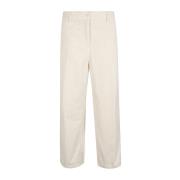 Witte broek met wijde pijpen en rits Aspesi , White , Heren