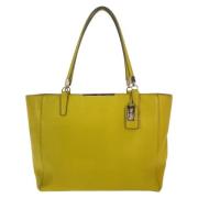 Pre-owned Leather shoulder-bags Coach Pre-owned , Yellow , Dames