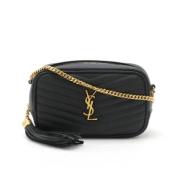 Pre-owned Leather shoulder-bags Saint Laurent Vintage , Black , Dames