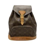 Pre-owned Canvas backpacks Louis Vuitton Vintage , Brown , Dames