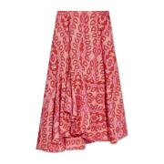 Katoenen rok met decoratief patroon Etro , Red , Dames