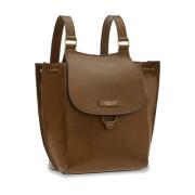 Groene Leren Bucket Bag & Rugzak The Bridge , Green , Dames