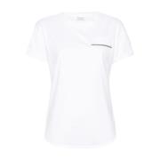 Witte T-shirts en Polos Brunello Cucinelli , White , Dames