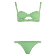 Bikini met Contraststiksels Reina Olga , Green , Dames