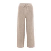 Kasjmier Garden Sand Broek Made in Italy Loro Piana , Beige , Dames