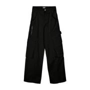 Zwarte Stijlvolle Broek Gcds , Black , Heren