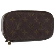 Pre-owned Canvas pouches Louis Vuitton Vintage , Brown , Dames