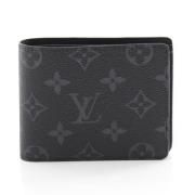 Pre-owned Leather wallets Louis Vuitton Vintage , Black , Dames