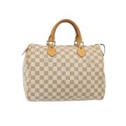 Pre-owned Canvas handbags Louis Vuitton Vintage , Beige , Dames