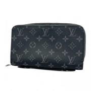 Pre-owned Fabric wallets Louis Vuitton Vintage , Black , Heren