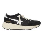 Zwarte Running Sole Sneakers voor Heren Golden Goose , Black , Heren