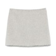 Grijze Geribbelde Rok Iceberg , Gray , Dames