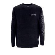 Zwarte Jacquard Crew Neck Sweater Propaganda , Black , Heren