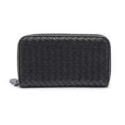 Pre-owned Leather wallets Bottega Veneta Vintage , Black , Dames