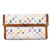 Pre-owned Fabric wallets Louis Vuitton Vintage , White , Dames