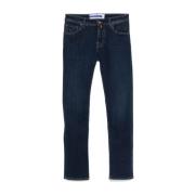 Slim Cut Cerulean Blue Denim Jeans Jacob Cohën , Blue , Heren