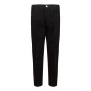 Zwarte Heren Jeans met Knoopsluiting Don The Fuller , Black , Heren