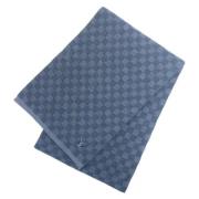 Pre-owned Canvas scarves Louis Vuitton Vintage , Blue , Dames