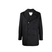 Double-Breasted Coats Mackintosh , Black , Heren