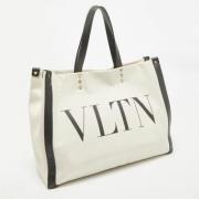 Pre-owned Canvas handbags Valentino Vintage , White , Dames